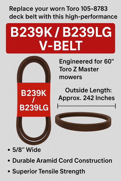 Toro 105-8783 Replacement Belt